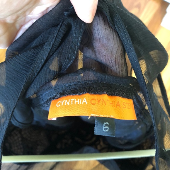 Cynthia Steffe black lace cocktail dress - Picture 5 of 8